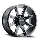Aluminum Wheels 17x9 Stryker 954M Satin Black Milled-Dimples Raceline Wheels