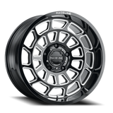 Aluminum Wheels 20x10 Warp 955M Gloss Black Milled Raceline Wheels