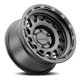 Aluminum Wheels 17x9 Halo 957B Satin Black Raceline Wheels