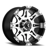 Aluminum Wheels 18x9 Raptor 982 Black Machined Face Raceline Wheels