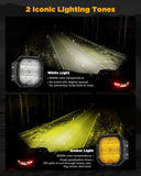 Color Play Series 3 Inch LED Fog Light Kit For Ford Honda Nissan Subaru Acura