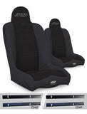 Daily Driver High Back Suspension Seats Kit for 03-06 Jeep Wrangler TJ Pair PRP Seats