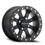 Aluminum Wheels 14x7 Black Mamba Beadlock UTV A71B Satin Black Raceline Wheels