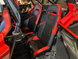 GT3 Fold Flat Rear Suspension Seats for Polaris RZR PRO XP4 PRO R4 Turbo R4 Pair PRP Seats