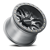 Aluminum Wheels 15x7 Ryno Beadlock UTV A91G Matte Dark Gunmetal Grey Raceline Wheels