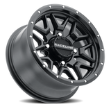 Aluminum Wheels 14x7 Krank Simulated Beadlock UTV A94B Satin Black Raceline Wheels