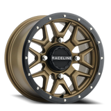 Aluminum Wheels 14x7 Krank Simulated Beadlock UTV A94BZ Satin Bronze Raceline Wheels