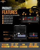 AS Series 4 Gang (AS-R40) RGB Slim Switch Panel, Toggle/ Momentary/ Pulsed Mode Supported(One-Sided Outlet)