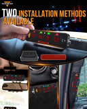AS Series 4 Gang (AS-R40) RGB Slim Switch Panel, Toggle/ Momentary/ Pulsed Mode Supported(One-Sided Outlet)
