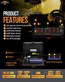 AS Series 6 Gang (AS-R60) RGB Slim Switch Panel, Toggle/ Momentary/ Pulsed Mode Supported(One-Sided Outlet)