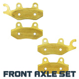 Kawasaki Mule Pro DX/DTX/FX/FXT/FXR 2015-2026 Brass Brake Pad Set