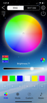 Boat Whipz Underwater light app RGB Menu