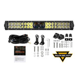 NEW VERSION 22 Inch 5D-PRO Series Combo Dual Row LED Light Bar with DT Wiring Harness Kit for Chevy Colorado