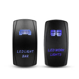 5 Pin Laser On/Off switches 20A/12V 10A/24V Switch with Jumper Wires Set for Cars,Trucks,RVs