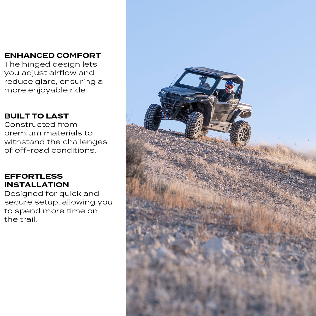 Polaris General Front Windshield – RockPeak UTV
