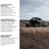 Polaris Pro R Rear Windshield Tinted (2025+)