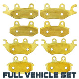 Kawasaki Mule Pro DX/DTX/FX/FXT/FXR 2015-2026 Brass Brake Pad Set