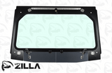Black Vented KRX Full Glass Windshield with Wiper