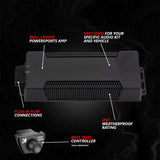 2020-2024 Polaris® RZR PRO Series Phase-5 V-Spec 5-Speaker 1400watt System w/MRB4
