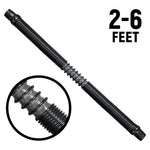 Rugged Radios Ultra Flex Expandable Helmet Air Pumper Hose - 2 to 6 Feet
