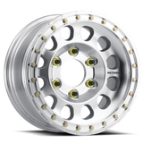 Aluminum Wheels 17x9 Beadlock MR103 Bolt Pattern 6 On 139.7 Offset -12 Lip Size 2.76 Raw Machined Silver Method