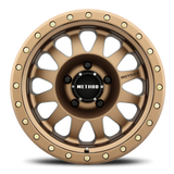 Aluminum Wheels 15x8 Double Standard MR304 Bolt Pattern 5 On 114.3 Offset -24 Lip Size 3.5 Method Bronze BRZ Method