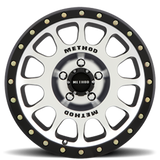 Aluminum Wheels 17x8.5 NV MR305 Black BM Machined Face-Black Street Loc Method