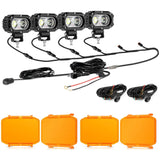 R4 Series | 4 Inch 60W Flood Beam LED Pods Light White Driving Light