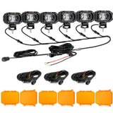 R4 Series | 4 Inch 60W Corrugated Lens 120° Wide Beam LED Pods Lights