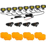 R4 Series | 4 Inch 60W LED Pods Light Flood Beam Amber Light