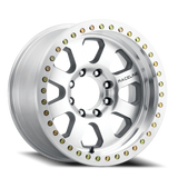 Aluminum Wheels 17x9 Avenger Beadlock RT260M Silver Machined Raceline Wheels