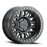 Aluminum Wheels 17x9 Ryno Cast Beadlock RT951B Satin Black Black Beadlock Ring Raceline Wheels