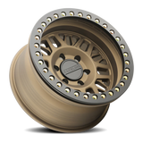 Aluminum Wheels 17x9 Ryno Cast Beadlock RT951BZ Textured Matte Bronze Black Beadlock Ring Raceline Wheels