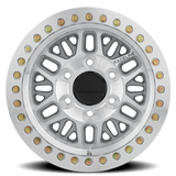 Aluminum Wheels 17x9 Ryno Cast Beadlock RT951M Silver Machined Beadlock Ring Machined Raceline Wheels