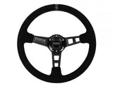Deep Dish Suede Steering Wheel 13 Inch Diameter PRP Seats