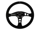 Flat Suede Steering Wheel 13 Inch Diameter PRP Seats