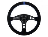 Flat Suede Steering Wheel 13 Inch Diameter PRP Seats
