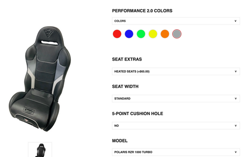 BS Sand Custom Performance 2.0 Seats for DS