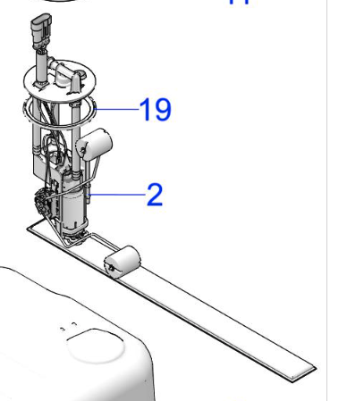 POLARIS OEM K-FUEL PUMP,MP Item #: 2211787 Replacement for #: 2208902