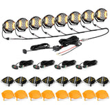 V-ULTRA Series | 5 Inch 172W LED Side Shooter White Pod Lights with Amber DRL