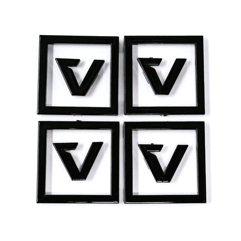 LOGO KIT FOR C1 CAP - GLOSS BLACK ABS PLASTIC