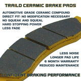 Can-Am Defender MAX HD7 HD8 HD9 HD10 HD11 6x6 & PRO 2017-2026 Ceramic Brake Pad Set