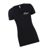 UTV Stereo Women's Signature T-Shirt with Silver Logo | UTVS-A-SHIRT-W-BLK