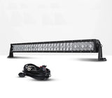 22 Inch-52 Inch 5D Series Straight/Curved Combo Beam Double Row LED Light Bar for Chevy Tahoe