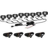 R4 Series | 4 Inch 60W Corrugated Lens 120° Wide Beam LED Pods Lights