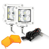 3" 40W LED Pods Light Spot/Flood Multicolor frame with wiring harness for JEEP