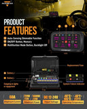 AR Series 8 Gang (AR-800) RGB Switch Panel with APP, Toggle/ Momentary/ Pulsed Mode Supported(One-Sided Outlet)
