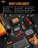 AC Series 8/12 Gang RGB Switch Panel with APP&Remote Control, Toggle/ Momentary/ Pulsed Mode Supported