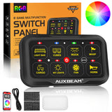 AR Series 8 Gang (AR-820) RGB Switch Panel with APP, Toggle/ Momentary/ Pulsed Mode Supported (Two-Sided Outlet)