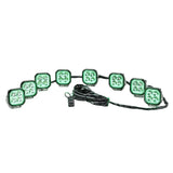 Color Play Series RGB Version 8-LED Pod Light Power Wiring Harness Kit with 3 PIN DT Plug